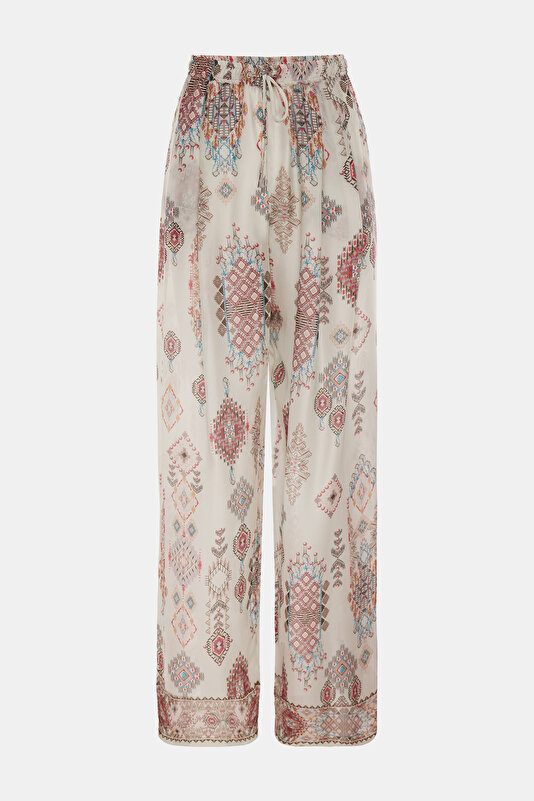 BLUE WIDE LEG TROUSERS