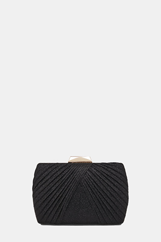 BLACK TEXTURED BAG
