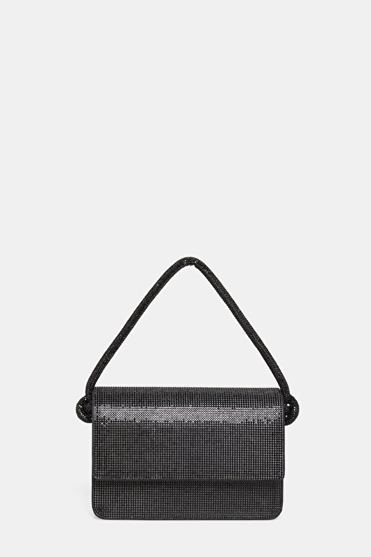 BLACK TEXTURED BAG