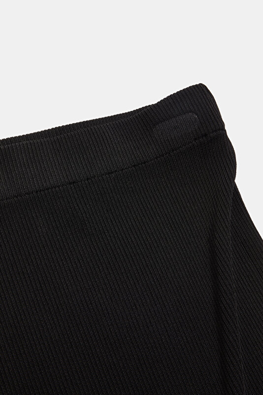 BLACK DESIGN FILLED VISCOSE SKIRT 3