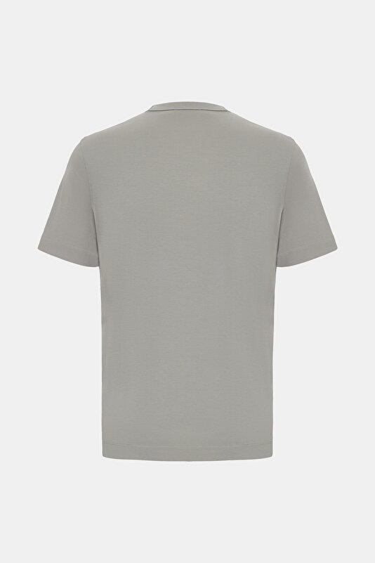 SAND BASIC / ROUND NECKLINE SHORT SLEEVE TSHIRT 2