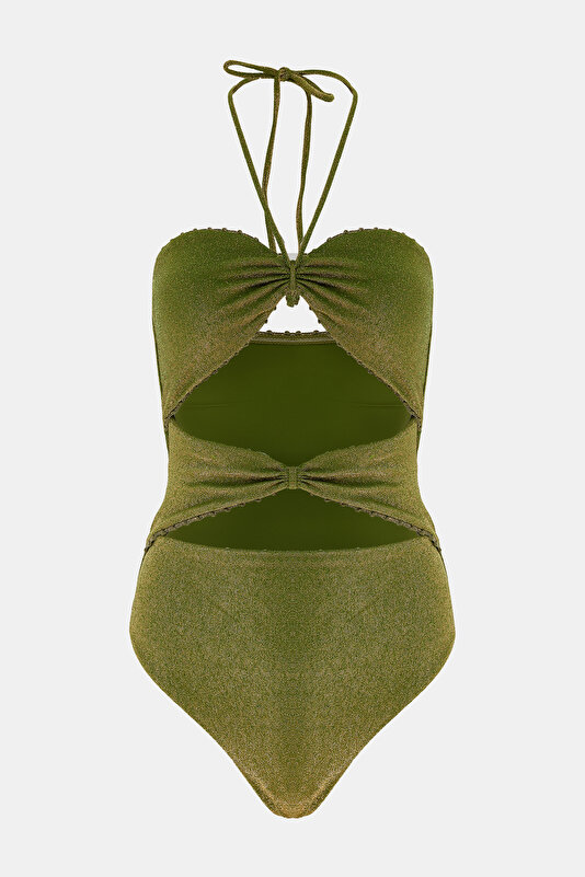 KHAKI SWIMSUIT