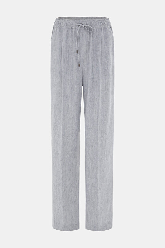 GREY WIDE LEG TROUSERS 4