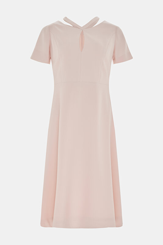 POWDER SHORT SLEEVE MIDI DRESS
