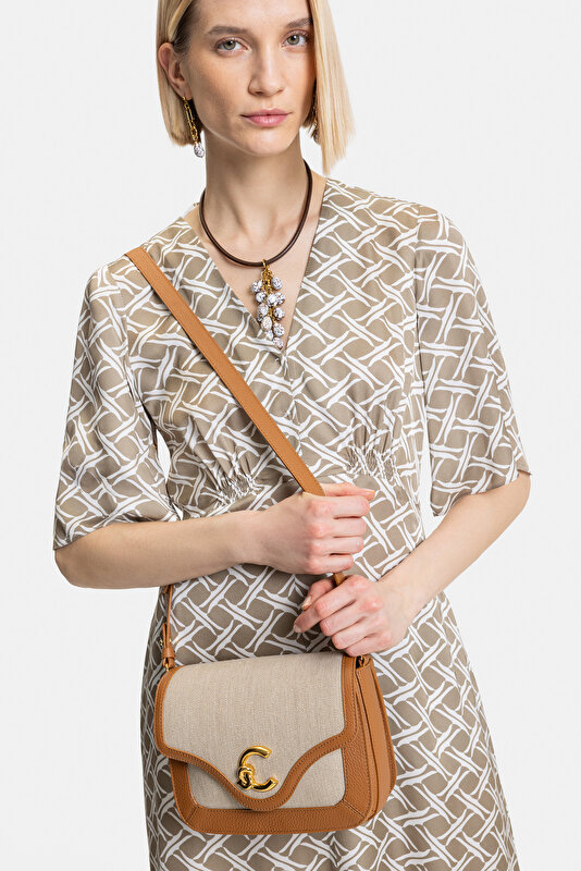 ECRU SHORT SLEEVE MIDI DRESS 3