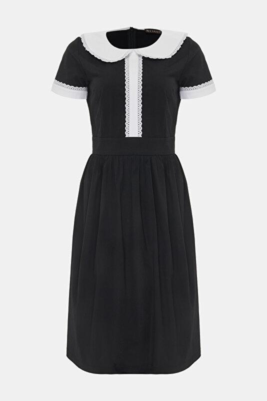 WHITE SHORT SLEEVE DRESS