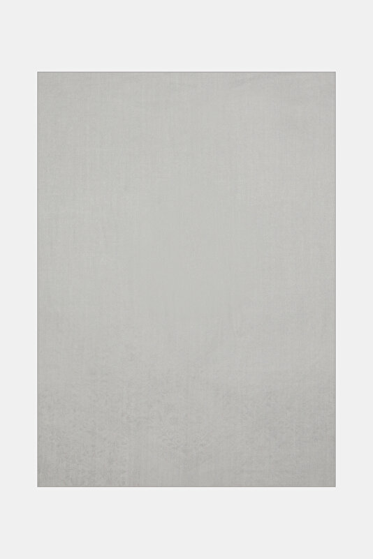 GREY JACQUARD MODAL /WOOL / SILK SHAWL