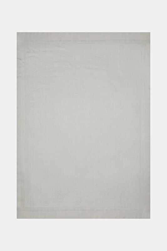 GREY JACQUARD MODAL /WOOL / SILK SHAWL