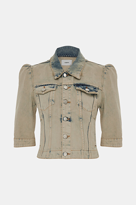 LIGHT GREY BUTTONED JACKET