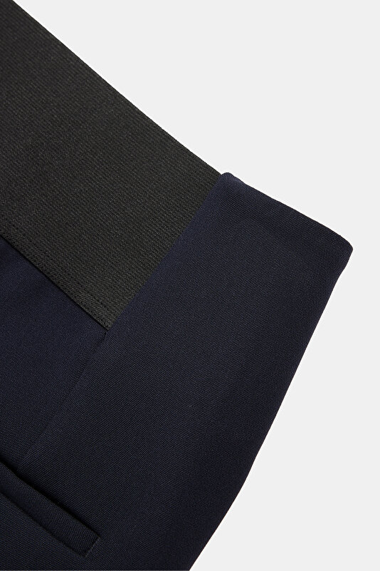NAVY BLUE STRAIGHT CUT TROUSERS 4