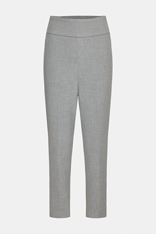 GREY STRAIGHT CUT TROUSERS