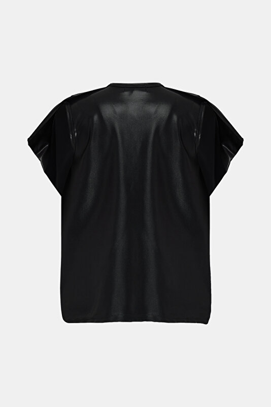 BLACK SLEEVELESS SUSPENDER BLOUSE 2