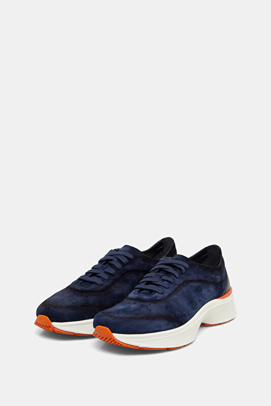 BAĞCIKLI DERİ SNEAKER AYAKKABI 2