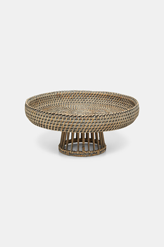 BÜYÜK BOY METAL STANDLI RATTAN KASE