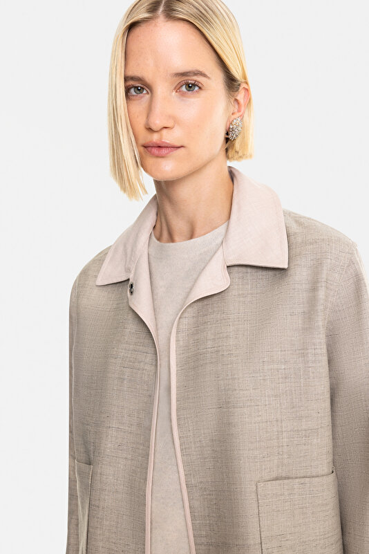 MINK SURPLICE NECKLINE (CROSS-OVER NECKLINE) JACKET 3