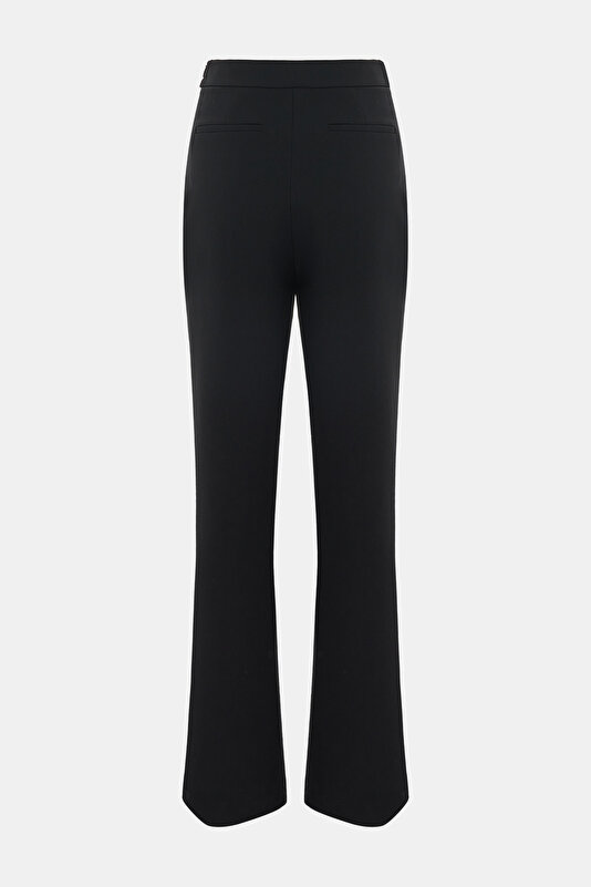 BLACK STRAIGHT CUT TROUSERS 2