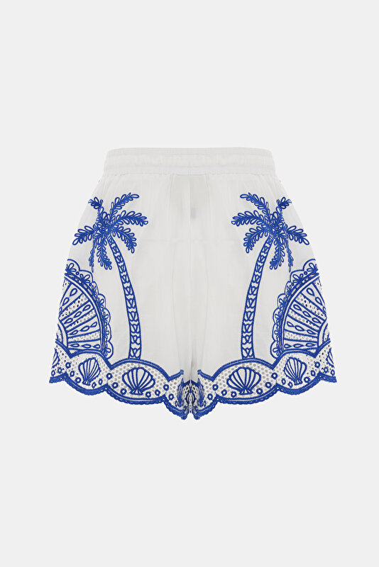BLUE WHİTE SHORTS 2