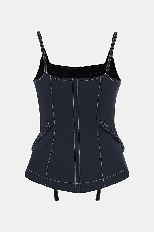 DARK NAVY BLUE BLOUSE 4