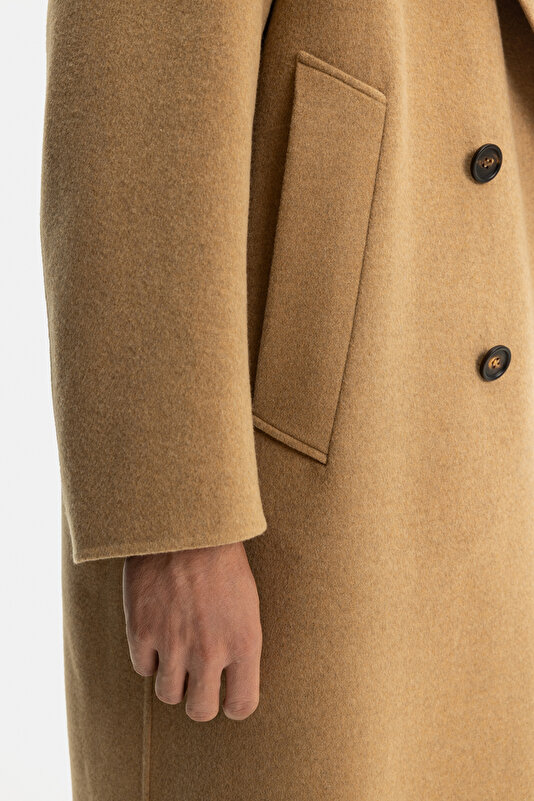 CAMEL WOOL/CASHMERE TOPCOAT 4