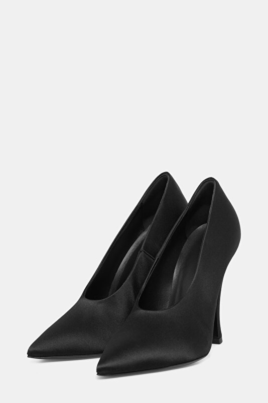 BLACK SATİN SİLK SHOE 2