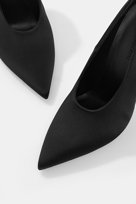 BLACK SATİN SİLK SHOE 4