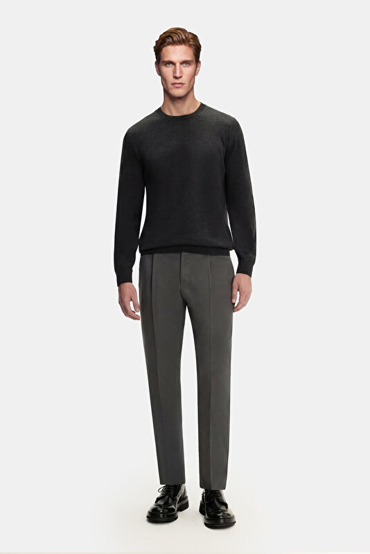 SMOKED BASIC / ROUND NECKLINE TRICOT 3