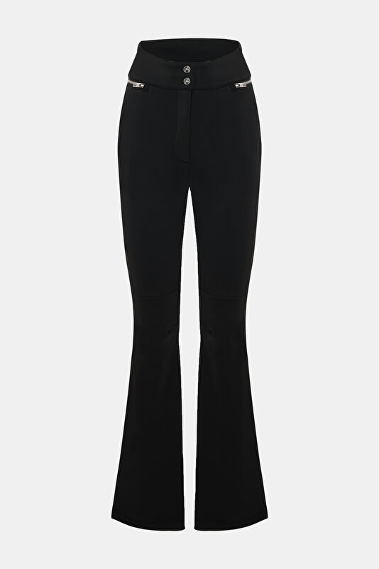 BLACK WIDE LEG TROUSERS