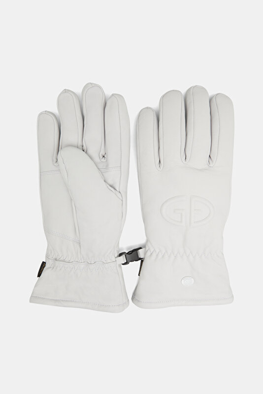 WHİTE LEATHER GLOVE