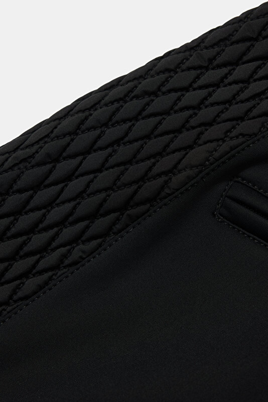 BLACK STRAİGHT CUT TROUSERS 4