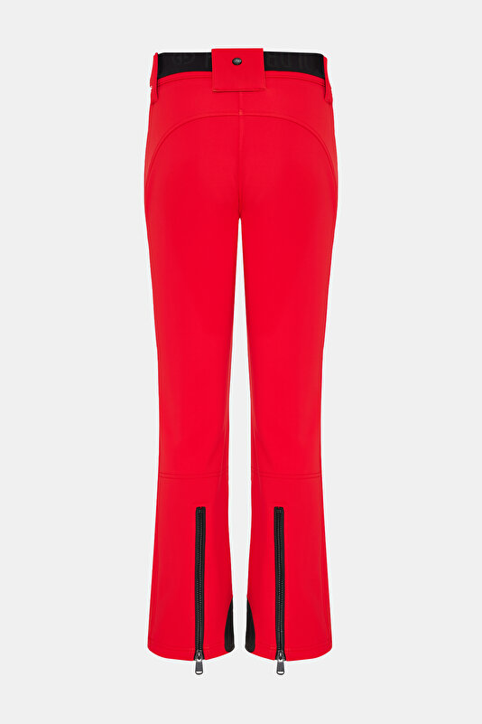 RED STRAIGHT CUT TROUSERS 4