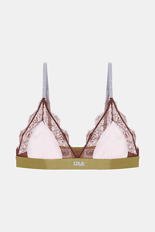 LIGHT PINK LACY BRA