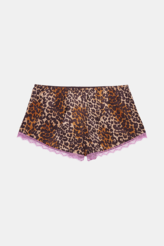 MULTICOLOR DESIGN FILLED SILK SHORTS 2