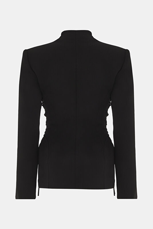 BLACK VISCOSE JACKET 2