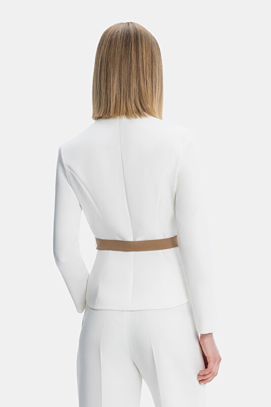CAMEL UPRIGHT COLLAR JACKET 2