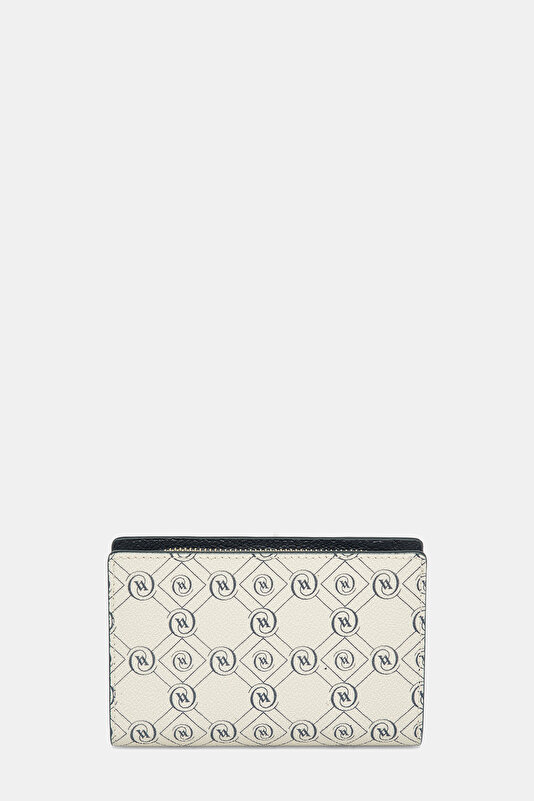 NAVY BLUE MONOGRAM WALLET 3
