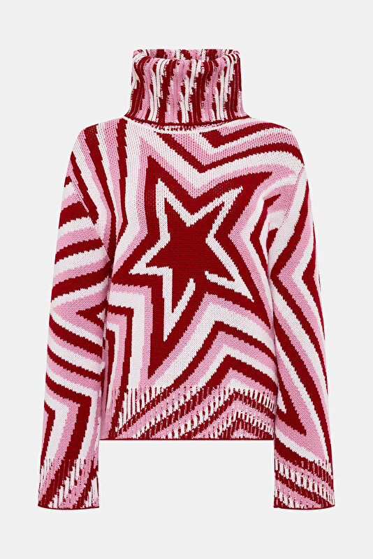 RED WOOL JERSEY
