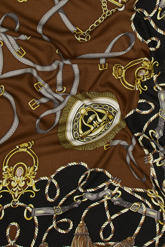 BROWN OBJECT DESIGN CASHMERE/SILK SHAWL 3