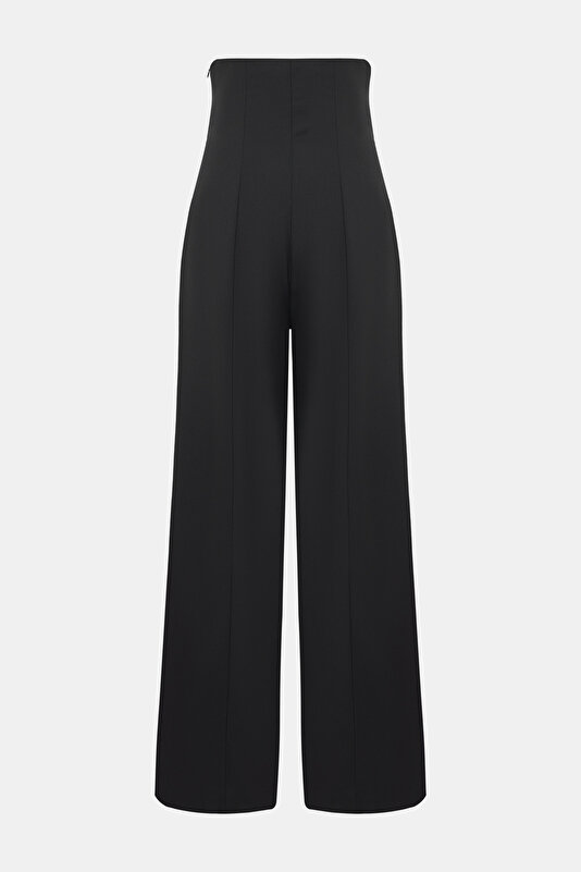 BLACK WOOL TROUSERS 2