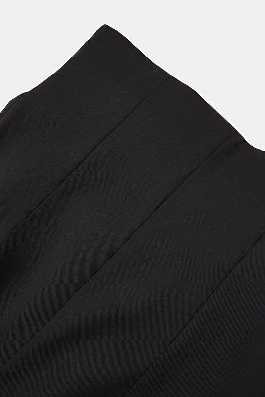 BLACK WOOL TROUSERS 3