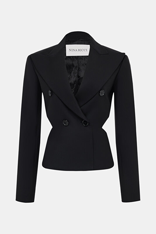 BLACK WOOL JACKET