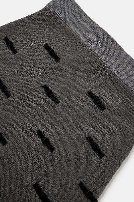 DARK GREY WOOL SKIRT 3