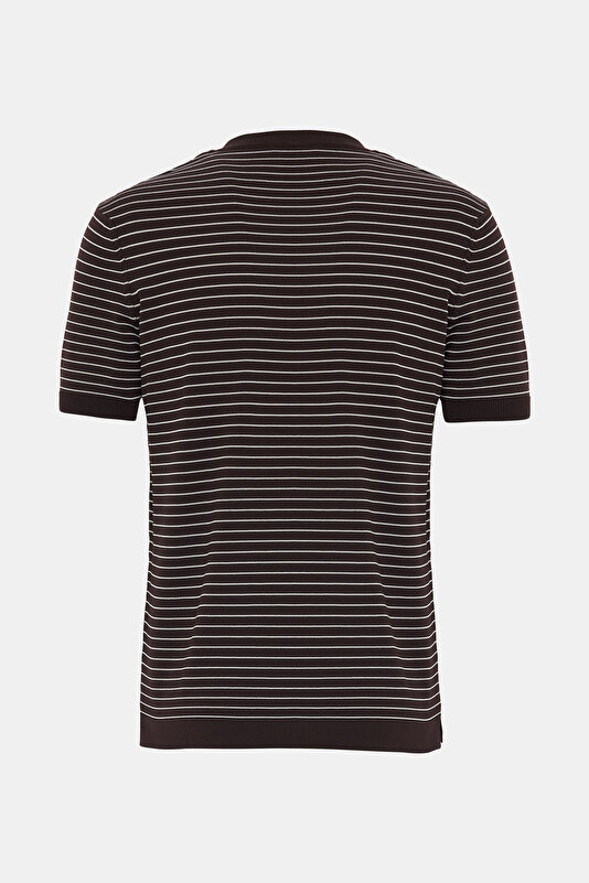 STONE COLOR BASIC / ROUND NECKLINE SHORT SLEEVE TSHIRT 2