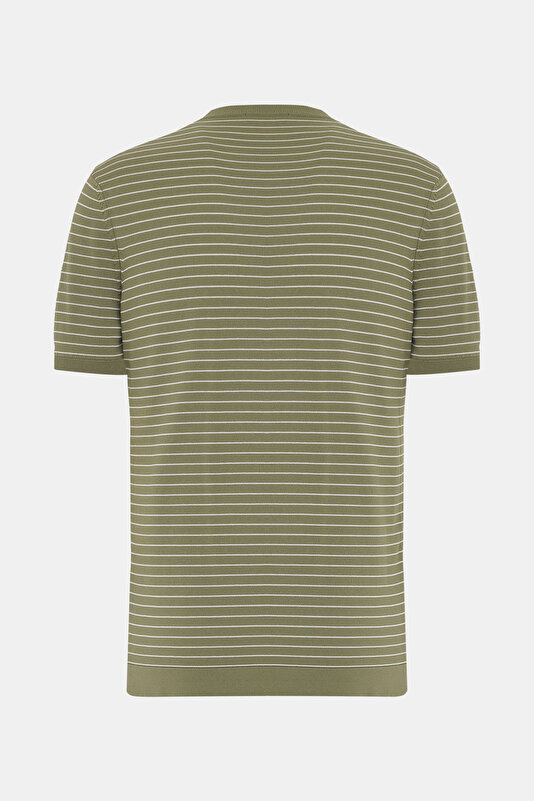 STONE COLOR BASIC / ROUND NECKLINE SHORT SLEEVE TSHIRT 2