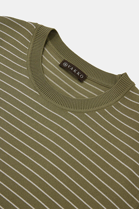 STONE COLOR BASIC / ROUND NECKLINE SHORT SLEEVE TSHIRT 3