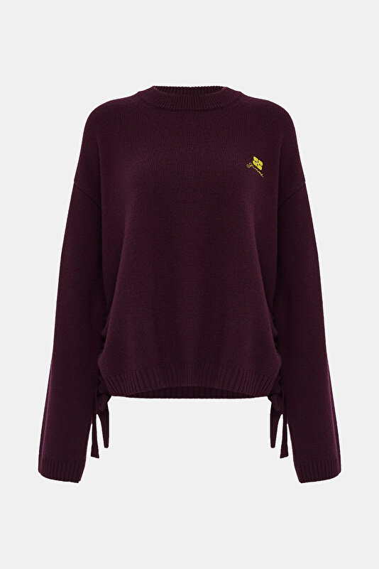 MAROON WOOL JERSEY