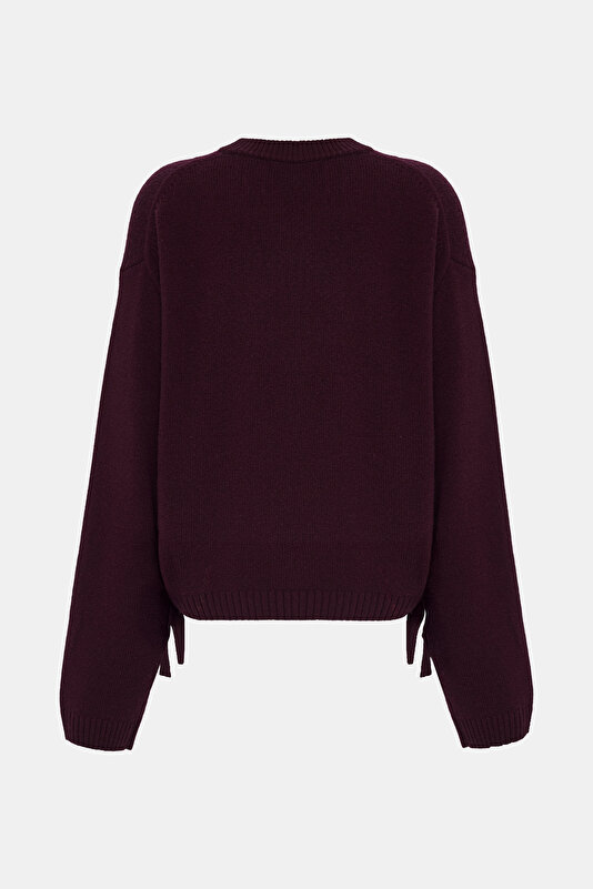 MAROON WOOL JERSEY 2