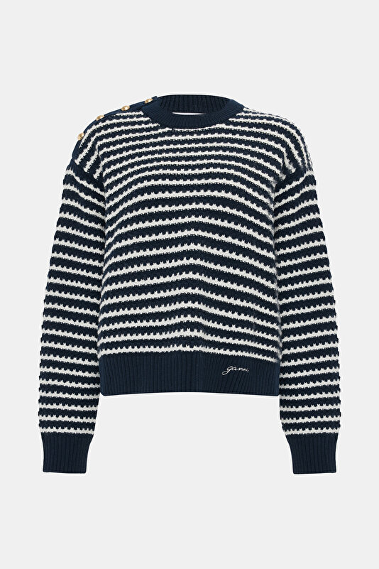 WHITE WOOL JERSEY