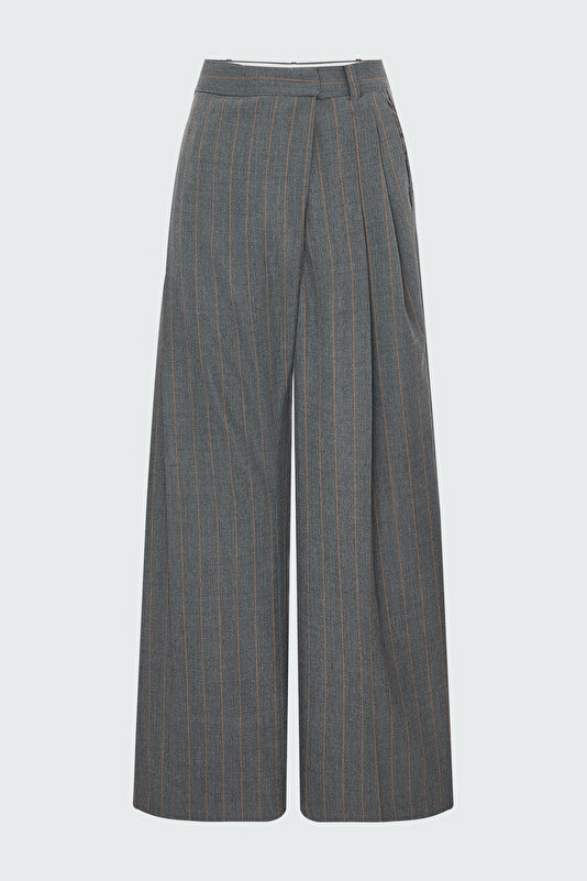 GRİ BORU PAÇA PANTOLON