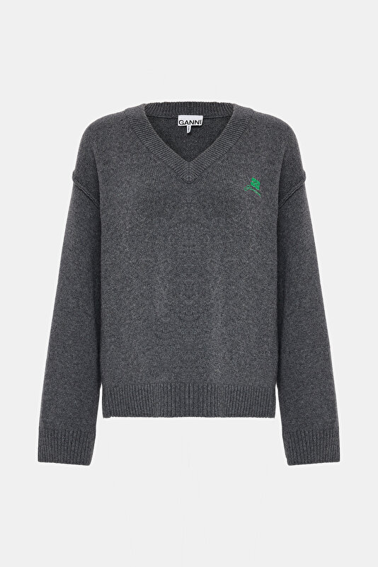 DARK GREY WOOL JERSEY