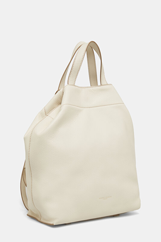 ECRU LEATHER BAG 3